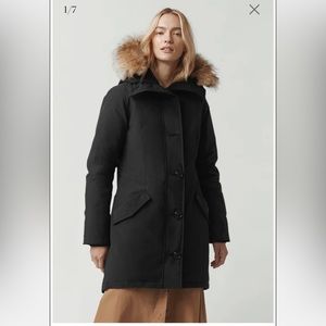 Canada Goose Black Rossclair Parka Size Small